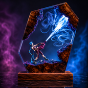 Jinx Resin Lamp – League of Legends Arcane Rocket Launcher Epoxy LED Gaming Night Light