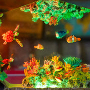 Finding Nemo Epoxy Resin Lamp – Nemo Clownfish & Sea Turtle Coral Reef Diorama Light