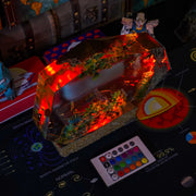 Underwater Coral Reef Epoxy Resin Lamp – Whale Shark, Sea Turtle & Diver Ocean Diorama