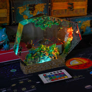 Underwater Coral Reef Epoxy Resin Lamp – Whale Shark, Sea Turtle & Diver Ocean Diorama