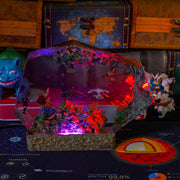 Underwater Coral Reef Epoxy Resin Lamp – Whale Shark, Sea Turtle & Diver Ocean Diorama