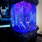 Hollow Knight Epoxy Resin Lamp – The Knight RGB LED Diorama Night Light