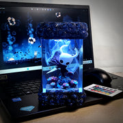 Hollow Knight Epoxy Resin Lamp – The Knight Hallownest Gaming Diorama Light