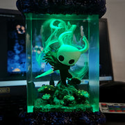 Hollow Knight Epoxy Resin Lamp – The Knight Hallownest Gaming Diorama Light