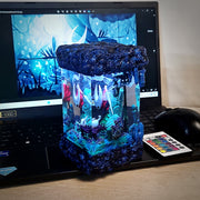 Hollow Knight & Hornet Epoxy Resin Lamp – Hallownest Gaming Diorama Light