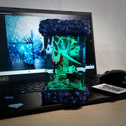 Hollow Knight & Hornet Epoxy Resin Lamp – Hallownest Gaming Diorama Light