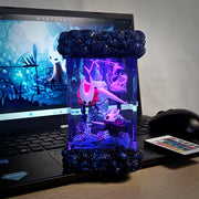 Hollow Knight & Hornet Epoxy Resin Lamp – Hallownest Gaming Diorama Light