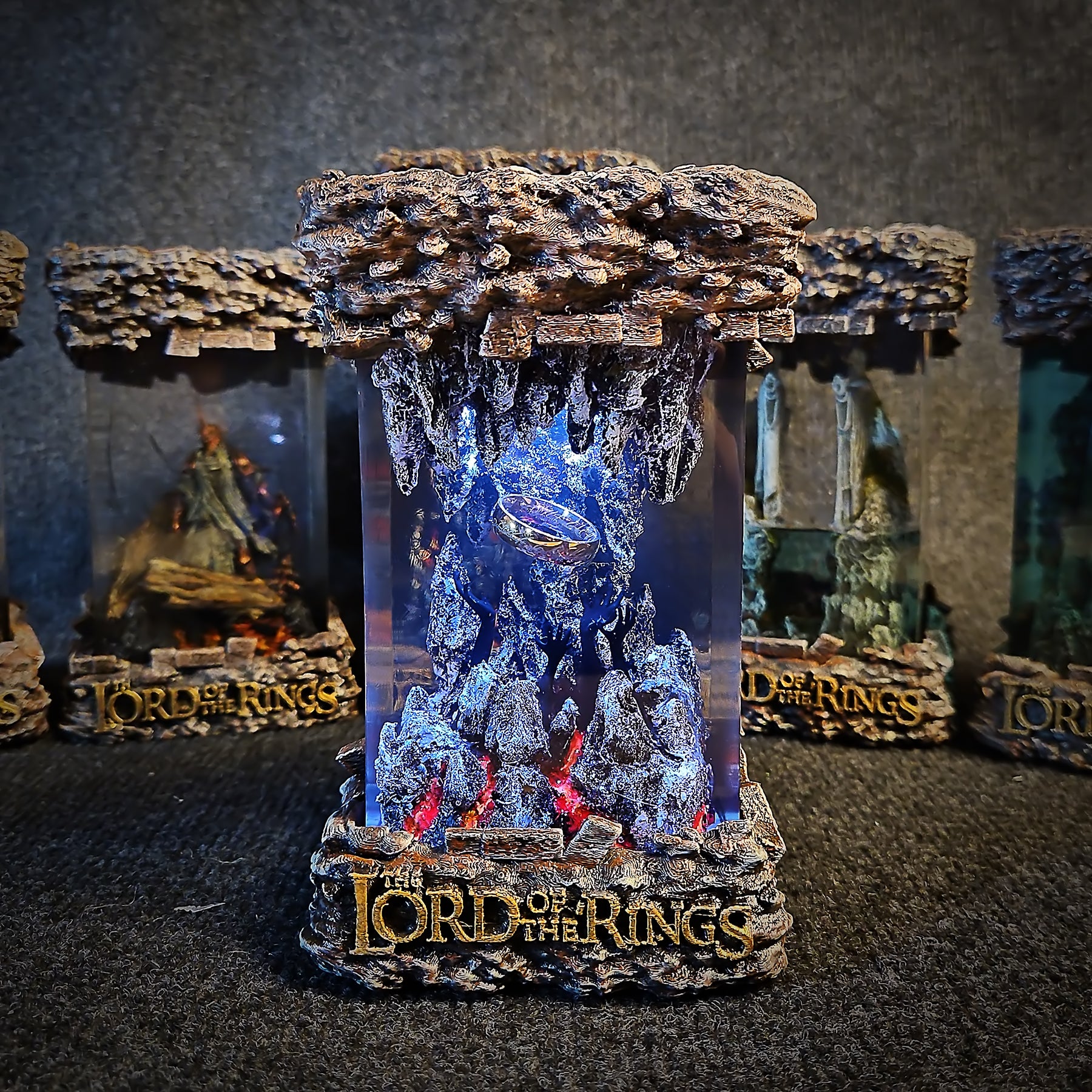The One Ring Epoxy Resin Lamp – Lord of the Rings Mount Doom Diorama Light
