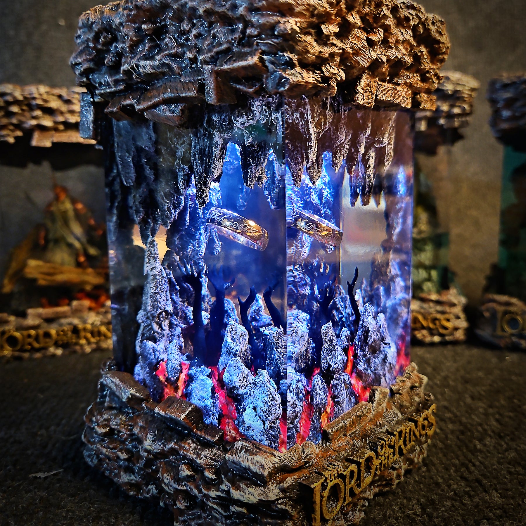 The One Ring Epoxy Resin Lamp – Lord of the Rings Mount Doom Diorama Light