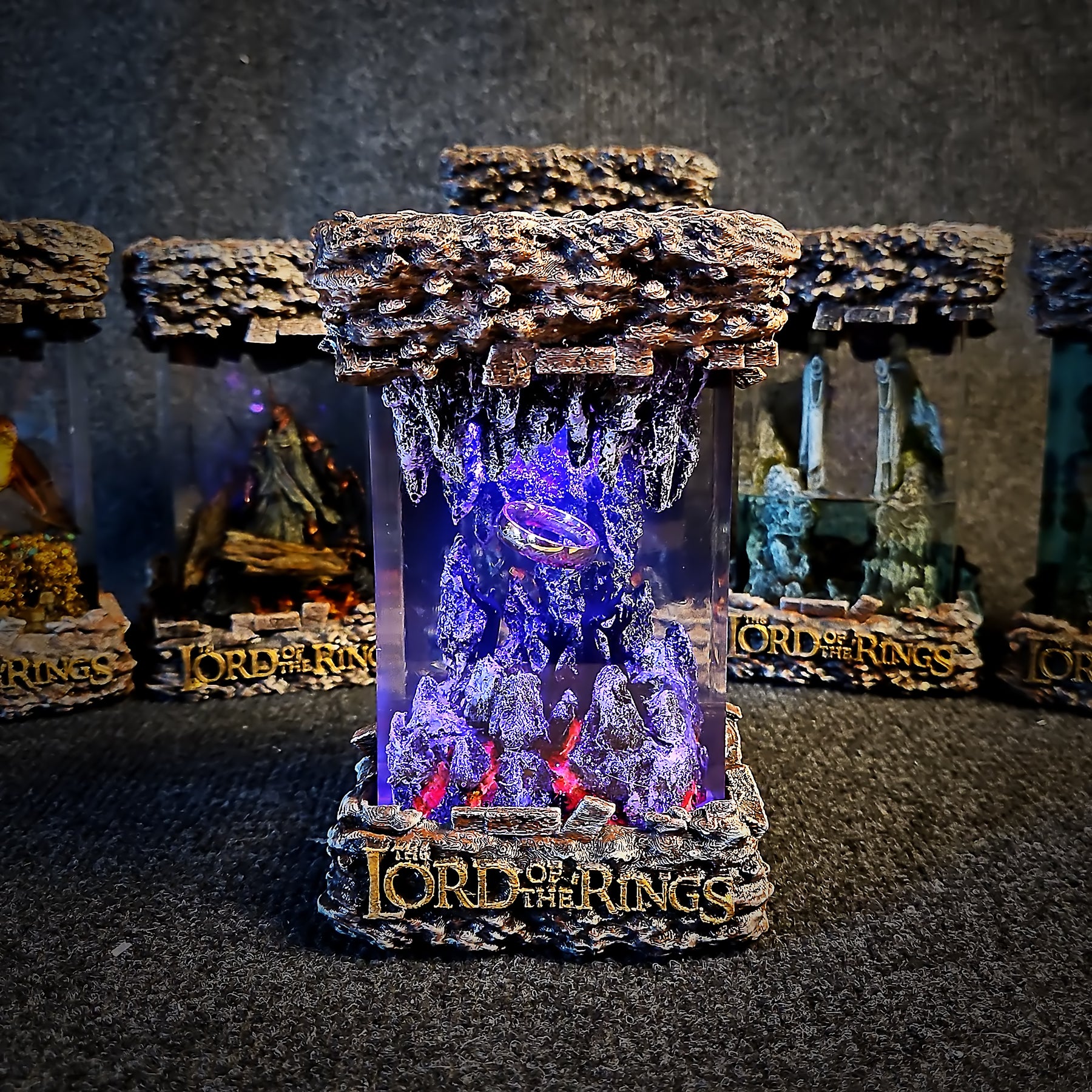 The One Ring Epoxy Resin Lamp – Lord of the Rings Mount Doom Diorama Light