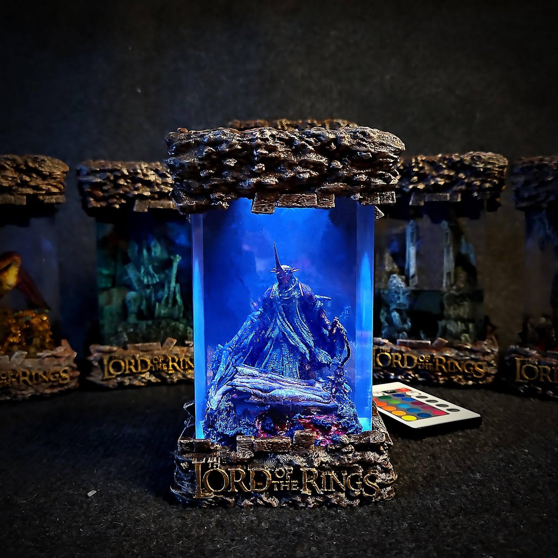 Witch-king of Angmar Lord of the Rings Epoxy Resin Lamp – LOTR Nazgûl LED Diorama