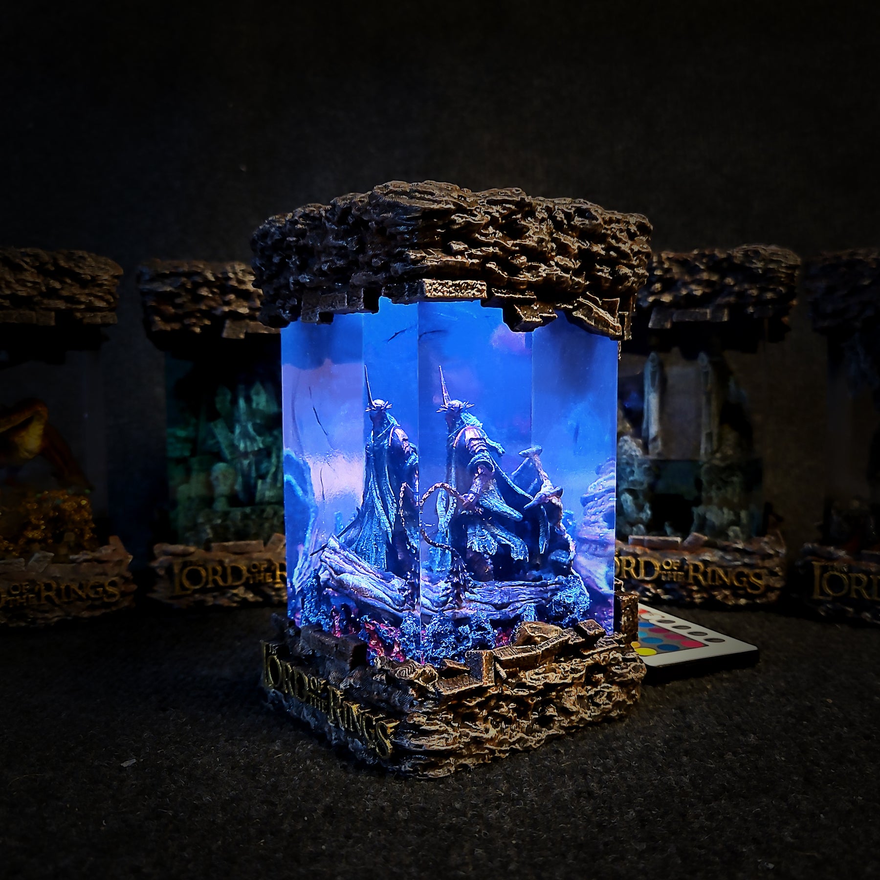 Witch-king of Angmar Lord of the Rings Epoxy Resin Lamp – LOTR Nazgûl LED Diorama