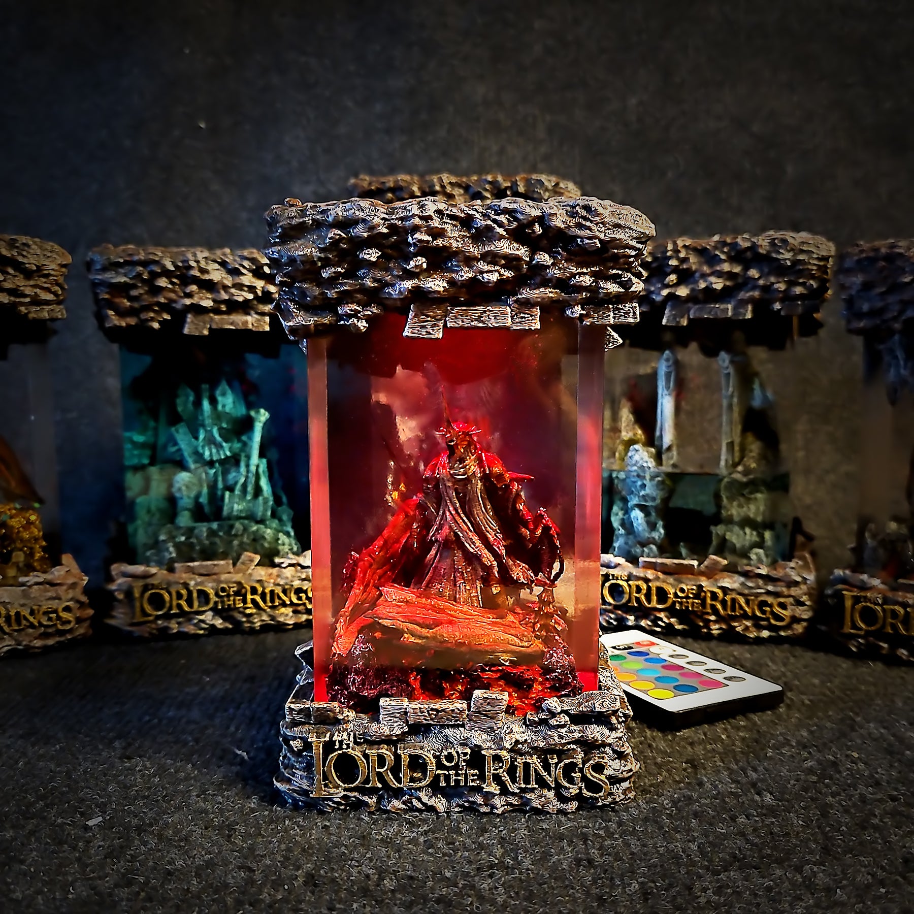 Witch-king of Angmar Lord of the Rings Epoxy Resin Lamp – LOTR Nazgûl LED Diorama