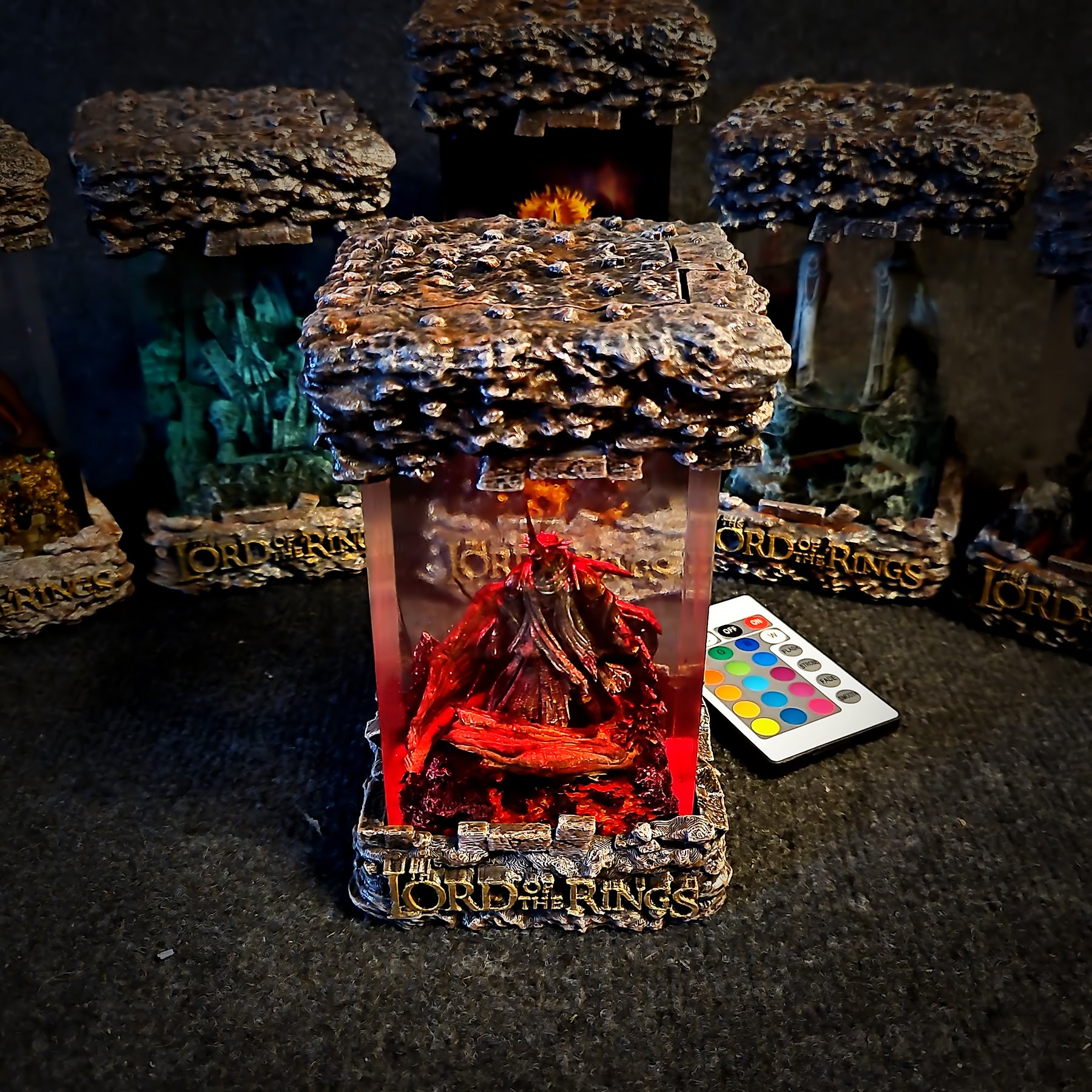 Witch-king of Angmar Lord of the Rings Epoxy Resin Lamp – LOTR Nazgûl LED Diorama