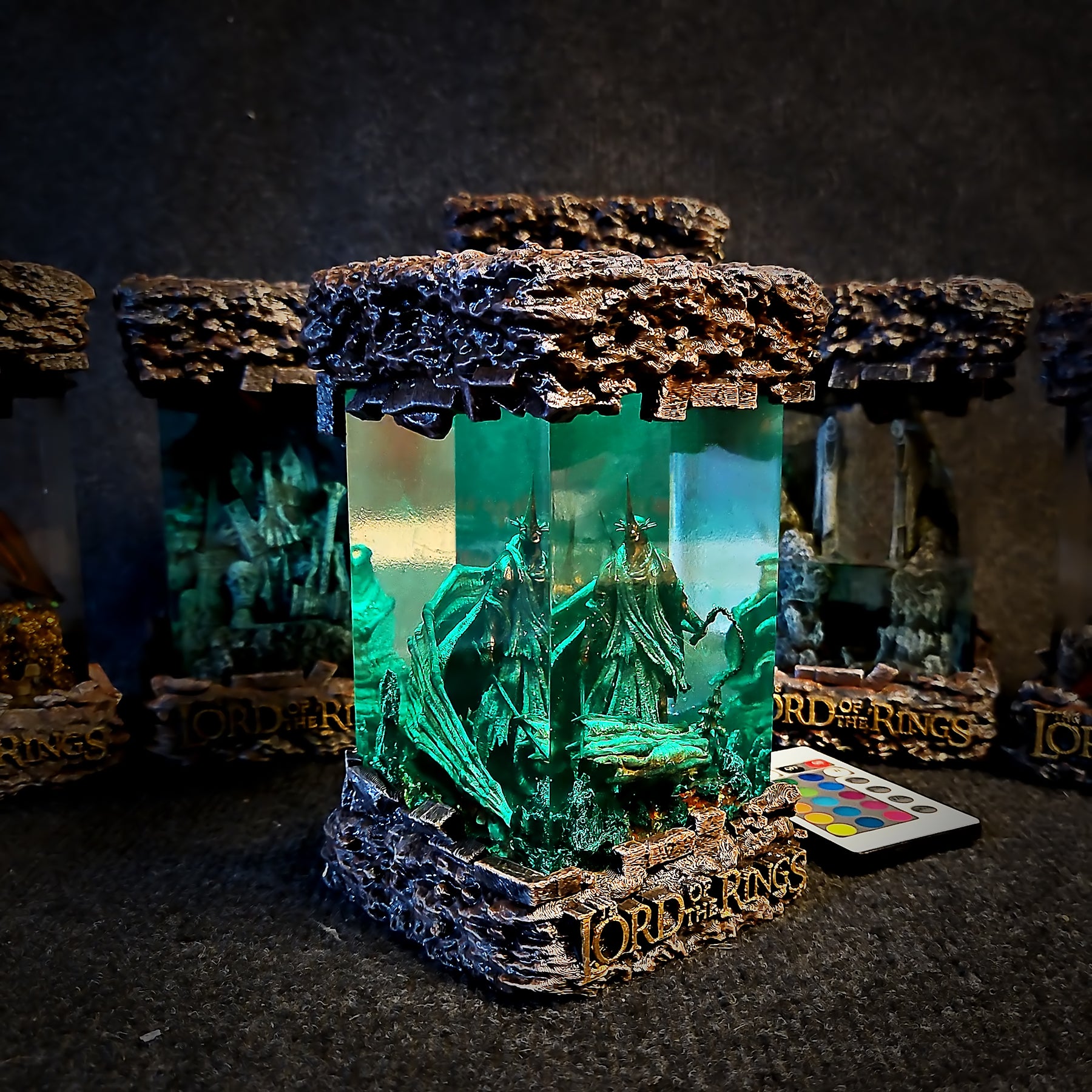 Witch-king of Angmar Lord of the Rings Epoxy Resin Lamp – LOTR Nazgûl LED Diorama