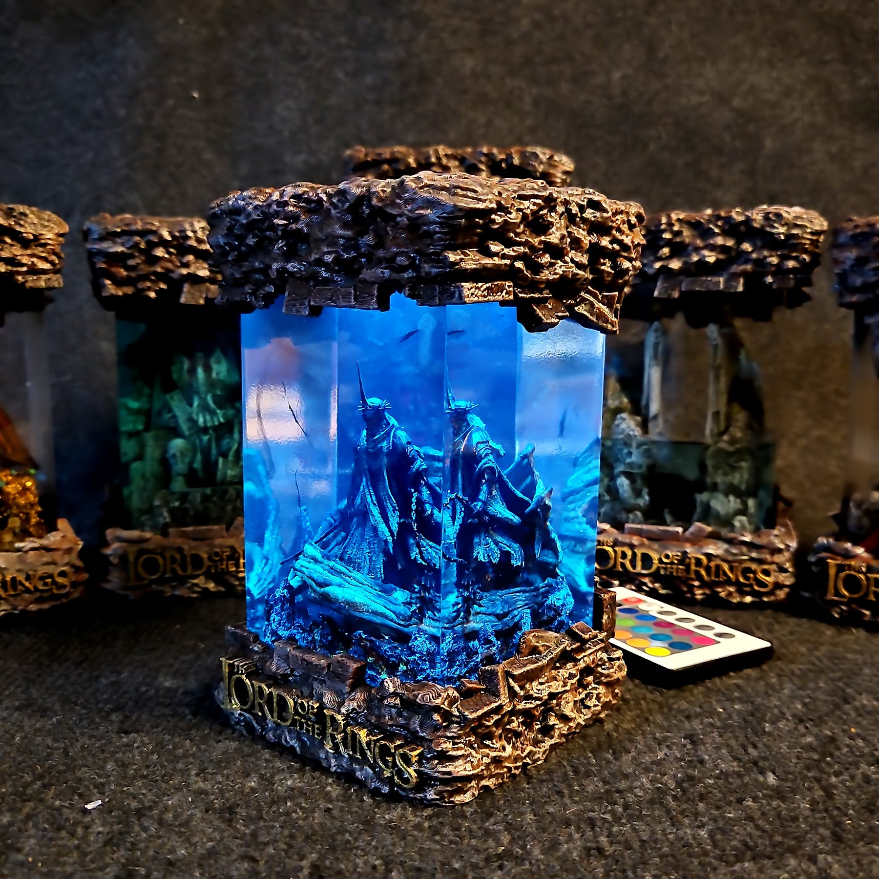 Witch-king of Angmar Lord of the Rings Epoxy Resin Lamp – LOTR Nazgûl LED Diorama