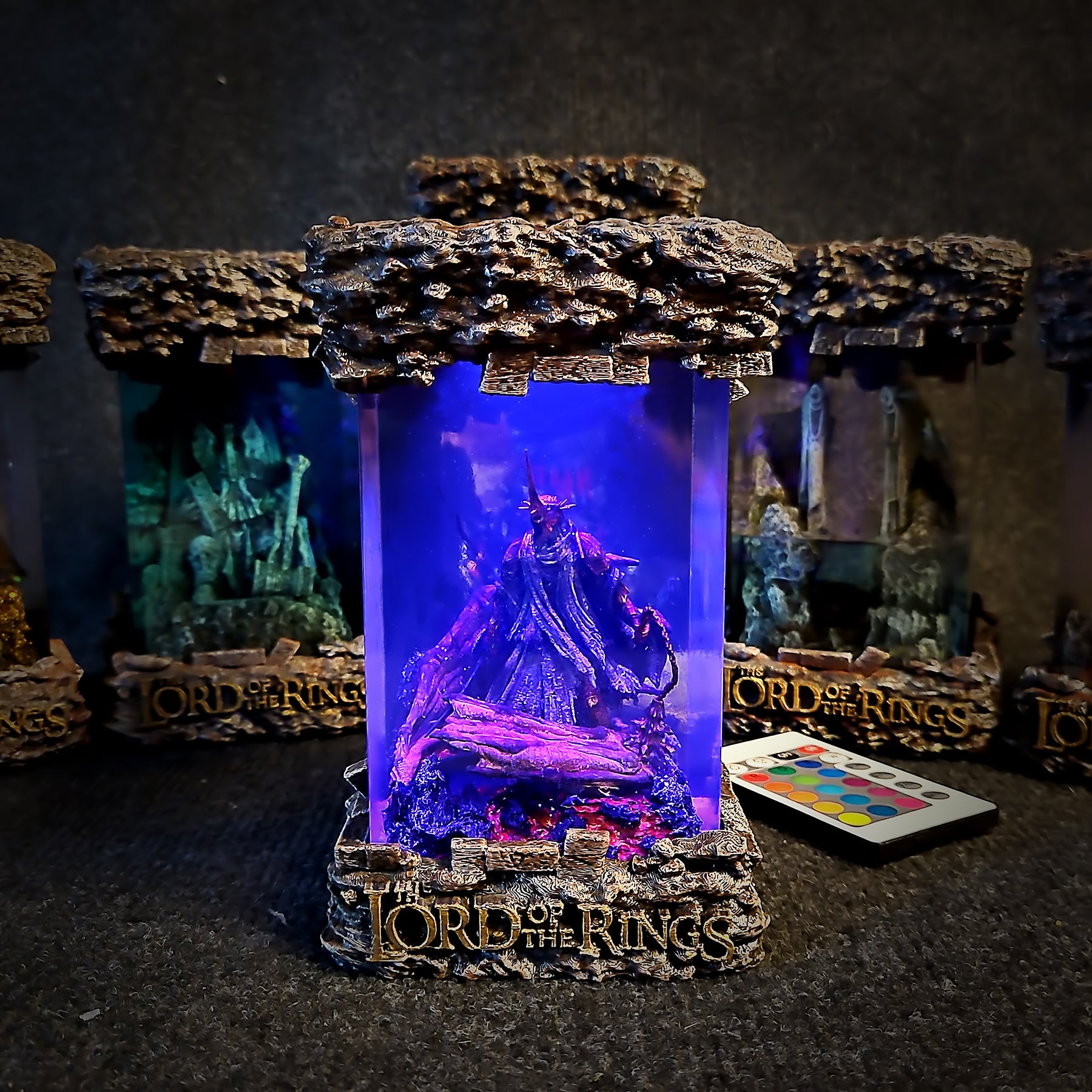 Witch-king of Angmar Lord of the Rings Epoxy Resin Lamp – LOTR Nazgûl LED Diorama