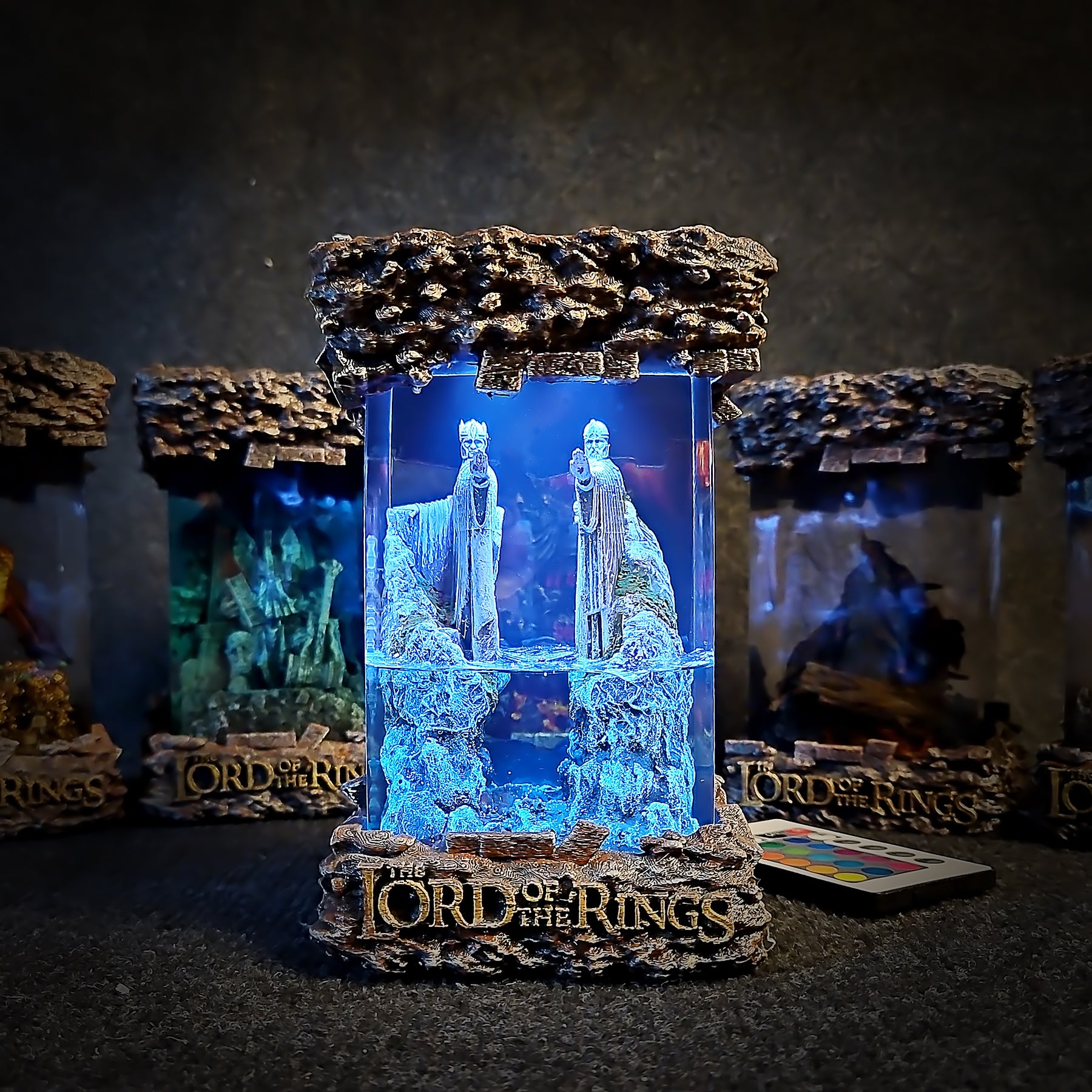 The Lord of the Rings Argonath Epoxy Resin Lamp – Pillars of the Kings Diorama Light
