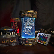 Xenomorph Alien Epoxy Resin Lamp – Sci‑Fi Specimen Pod RGB LED Night Light