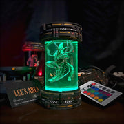 Xenomorph Alien Epoxy Resin Lamp – Sci‑Fi Specimen Pod RGB LED Night Light