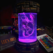 Xenomorph Alien Epoxy Resin Lamp – Sci‑Fi Specimen Pod RGB LED Night Light