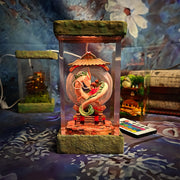 Spirited Away Haku & Chihiro Epoxy Resin Lamp – Studio Ghibli Dragon Diorama Light