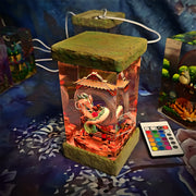 Spirited Away Haku & Chihiro Epoxy Resin Lamp – Studio Ghibli Dragon Diorama Light