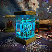 Spirited Away Haku & Chihiro Epoxy Resin Lamp – Studio Ghibli Dragon Diorama Light