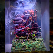Howl’s Moving Castle Epoxy Resin Lamp – Studio Ghibli Fantasy LED Diorama Light