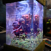 Howl’s Moving Castle Epoxy Resin Lamp – Studio Ghibli Fantasy LED Diorama Light