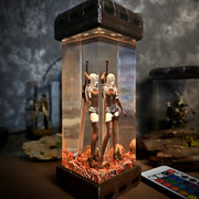 NieR Automata A2 Epoxy Resin Lamp – YoRHa Android Warrior Diorama Light