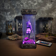 2B NieR:Automata Epoxy Resin Lamp – YoRHa Android RGB LED Diorama Light