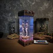 P2 NieR:Automata Epoxy Resin Lamp – YoRHa Android RGB LED Diorama Light