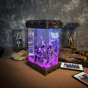 NieR Automata 2B 9S & A2 Epoxy Resin Lamp – YoRHa Trio Diorama Light