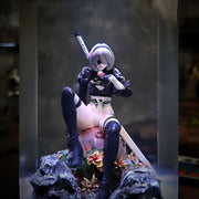 2B NieR Automata Epoxy Resin Lamp – YoRHa Android Gaming Diorama Light