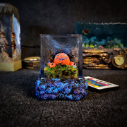 Halloween Pumpkin Epoxy Resin Lamp – Glowing Jack-o’-Lantern Spooky Night Light