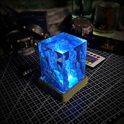 Naruto Valley of the End Epoxy Resin Lamp – Madara & Hashirama LED Diorama Light