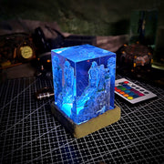 Naruto Valley of the End Epoxy Resin Lamp – Madara & Hashirama LED Diorama Light