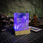 Naruto Valley of the End Epoxy Resin Lamp – Madara & Hashirama LED Diorama Light