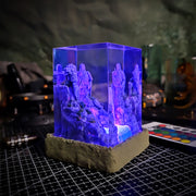 Naruto Valley of the End Epoxy Resin Lamp – Madara & Hashirama LED Diorama Light