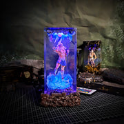 Poseidon Greek Mythology Resin Lamp – God of the Sea & Ocean Wave Diorama Light