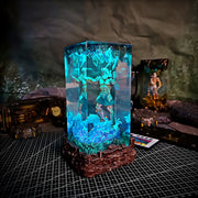 Poseidon Greek Mythology Resin Lamp – God of the Sea & Ocean Wave Diorama Light