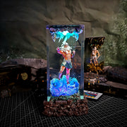 Poseidon Greek Mythology Resin Lamp – God of the Sea & Ocean Wave Diorama Light