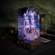 Zeus Epoxy Resin Lamp – Greek God of Thunder LED Resin Diorama Night Light
