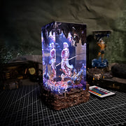 Zeus Epoxy Resin Lamp – Greek God of Thunder LED Resin Diorama Night Light