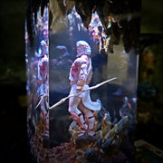 Zeus Epoxy Resin Lamp – Greek God of Thunder LED Resin Diorama Night Light