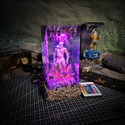 Zeus Epoxy Resin Lamp – Greek God of Thunder LED Resin Diorama Night Light