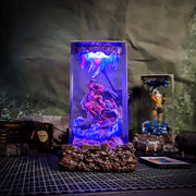 Hercules vs Hydra Epoxy Resin Lamp – Greek Mythology Battle Diorama Light