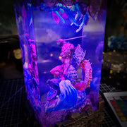Hercules vs Hydra Epoxy Resin Lamp – Greek Mythology Battle Diorama Light