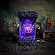 Hollow Knight Pumpkin Knight Epoxy Resin Lamp – Dark Forest Mushroom Diorama Light